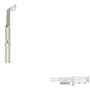 CONTATTO MAGNETICO DA INCASSO PER INFISSI NON FERROSI Securvera ST-415CPUSMPC