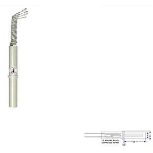CONTATTO MAGNETICO DA INCASSO PER INFISSI NON FERROSI Securvera ST-415CPUSMPE