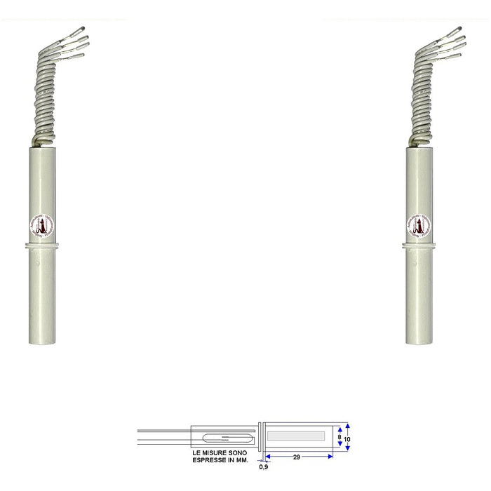2 CONTATTI MAGNETICI DA INCASSO PER INFISSI NON FERROSI Securvera ST-415CPDSMPE