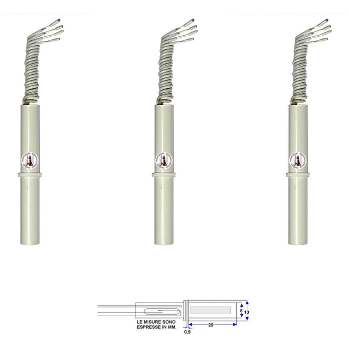 3 CONTATTI MAGNETICI DA INCASSO PER INFISSI NON FERROSI Securvera ST-415CPTSMPC
