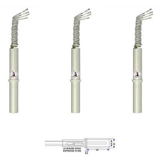 3 CONTATTI MAGNETICI DA INCASSO PER INFISSI NON FERROSI Securvera ST-415CPTSMPE