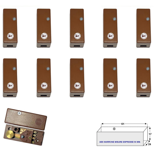 10 SENSORI VIBRAZIONE E SCASSO ADESIVO CONTATTI DORATI Securvera SV-VAMCDNCXVD