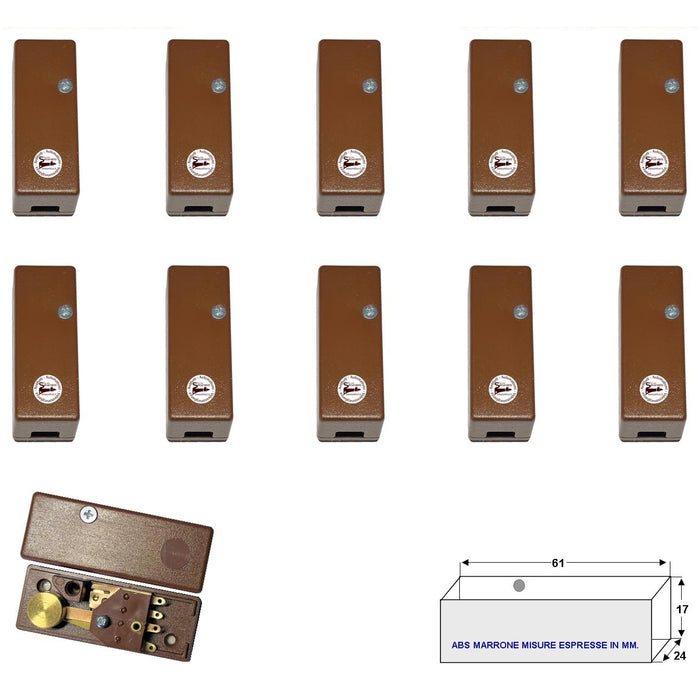 10 SENSORI VIBRAZIONE E SCASSO ADESIVO CONTATTI DORATI Securvera SV-VAMCDNCXVD