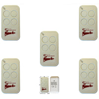 5 RADIOCOMANDI 4 CANALI CODICE UNIVOCO ROLLING CODE Securvera SV-TRC5RC4CSB