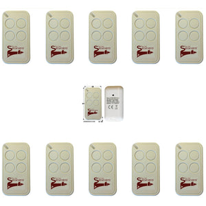 10 RADIOCOMANDI 4 CANALI CODICE RC UNIVOCO INCOPIABILE Securvera SV-TRCDRC4CSC