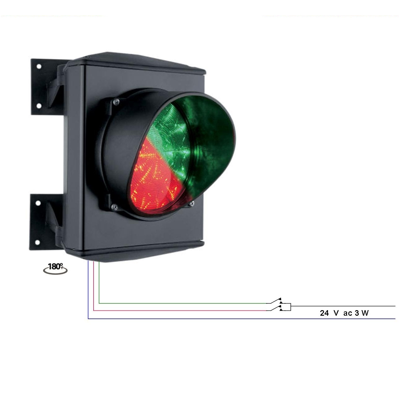 SEMAFORO SCHEDA 50 LED 25 ROSSI 25 VERDI 24Vac/dc 3W Securvera SS-SBRSBLRVGD