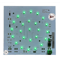 SCHEDA CIRCUITO CON 24 LED VERDI 24Vacdc PER SEMAFORO Securvera SS-SSVCLVLALE