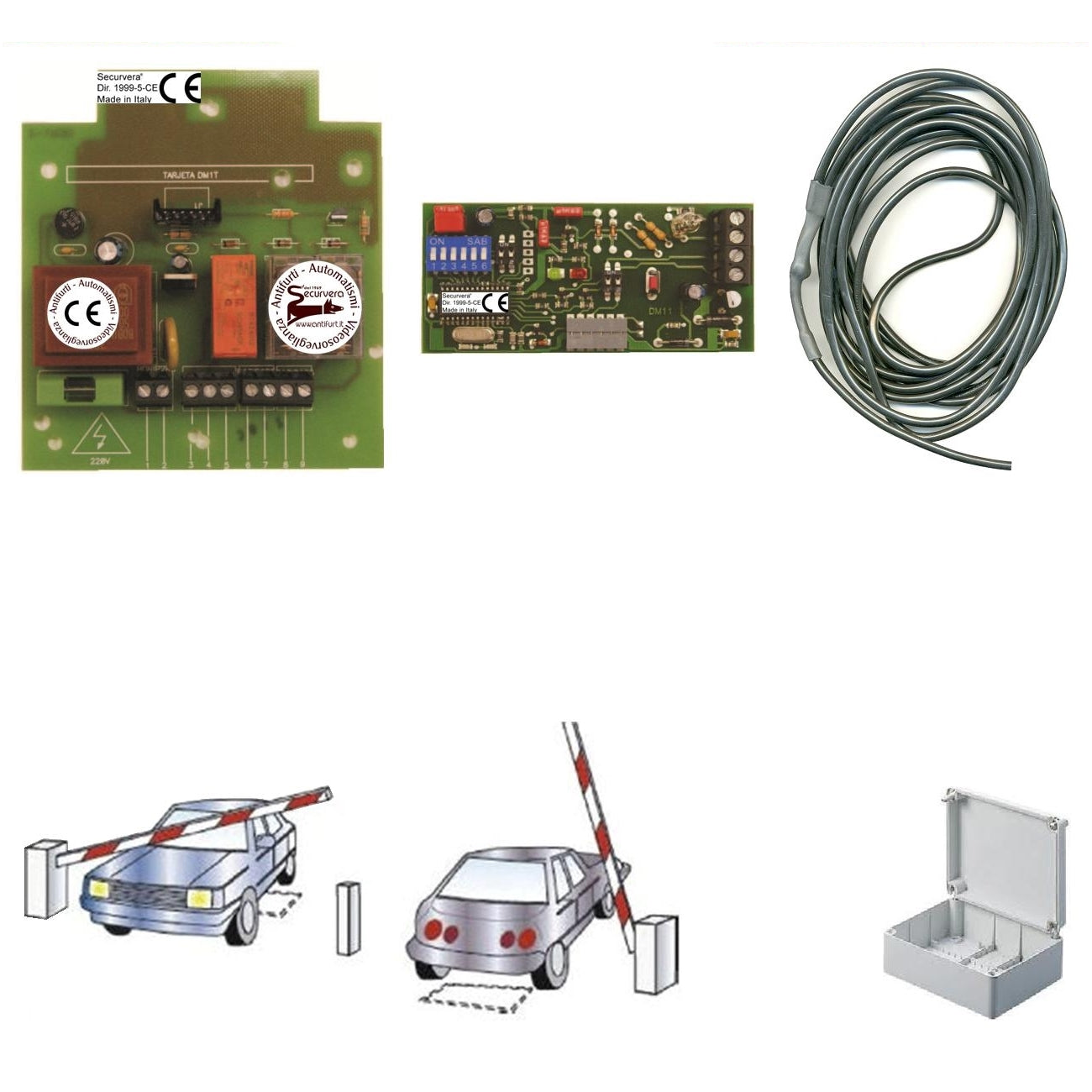 SPIRA MAGNETICA 6 METRI RILEVA LA SOSTA E IL PASSAGGIO Securvera SV-MLMSMIRPSC
