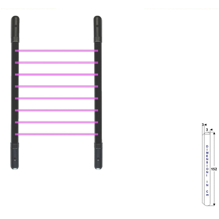 SENSORE 8 DOPPI RAGGI IR ATTIVO BARRIERA PER FINESTRA Securvera SM-BMOBFTDRTC