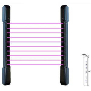 SENSORI DI ALLARME 10 DOPPI FASCI IR BARRIERA ESTERNA Securvera SD-BDEBETDFTA