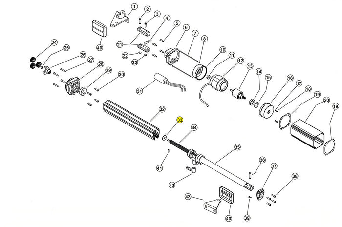 121009 RONDELLA M12X2.5 TORNITA LINEAR 11 VH 230V RICAMBIO