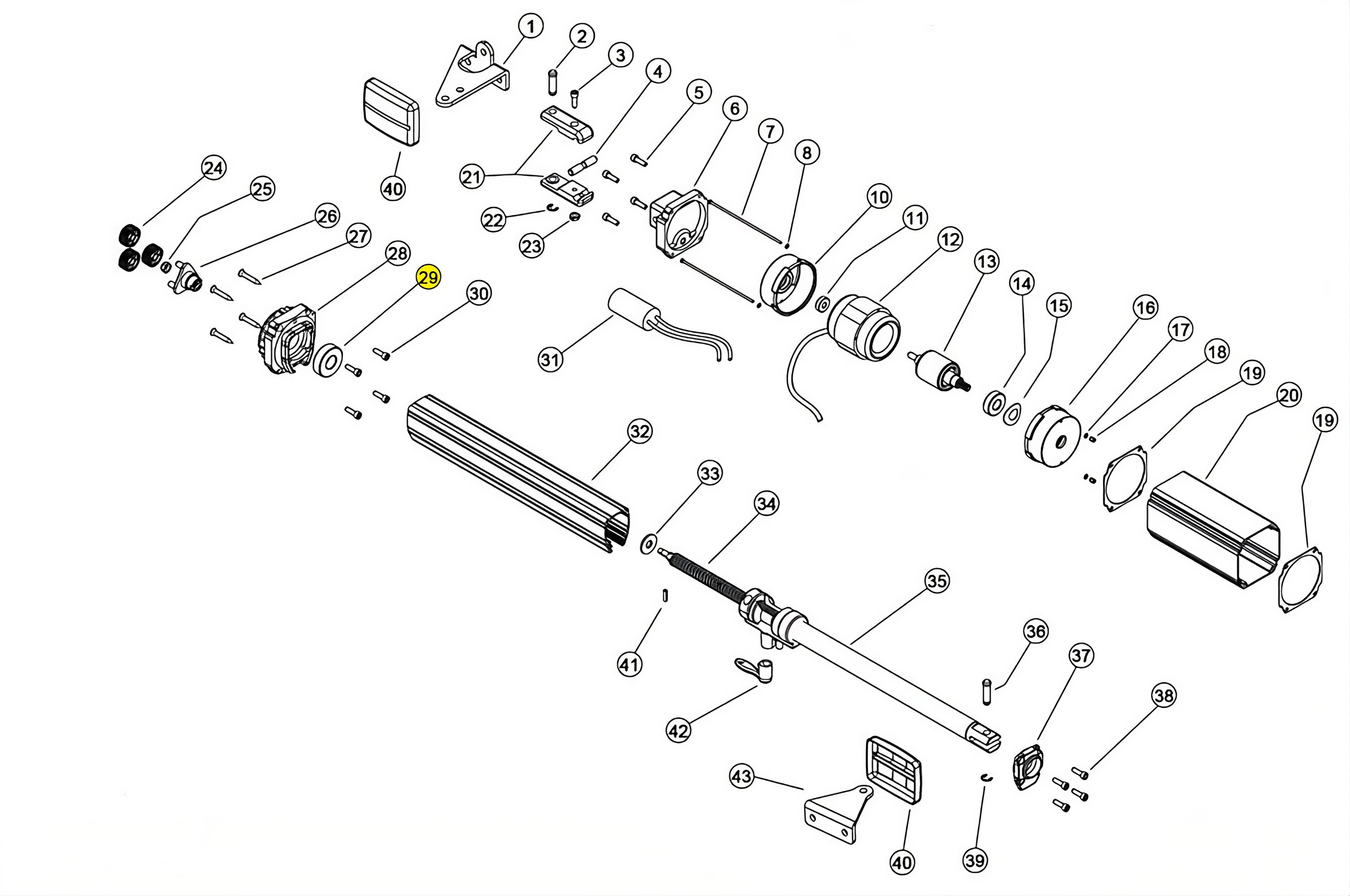 121327 CUSCINETTO 6204 2RS LINEAR 11 VH 230V RICAMBIO
