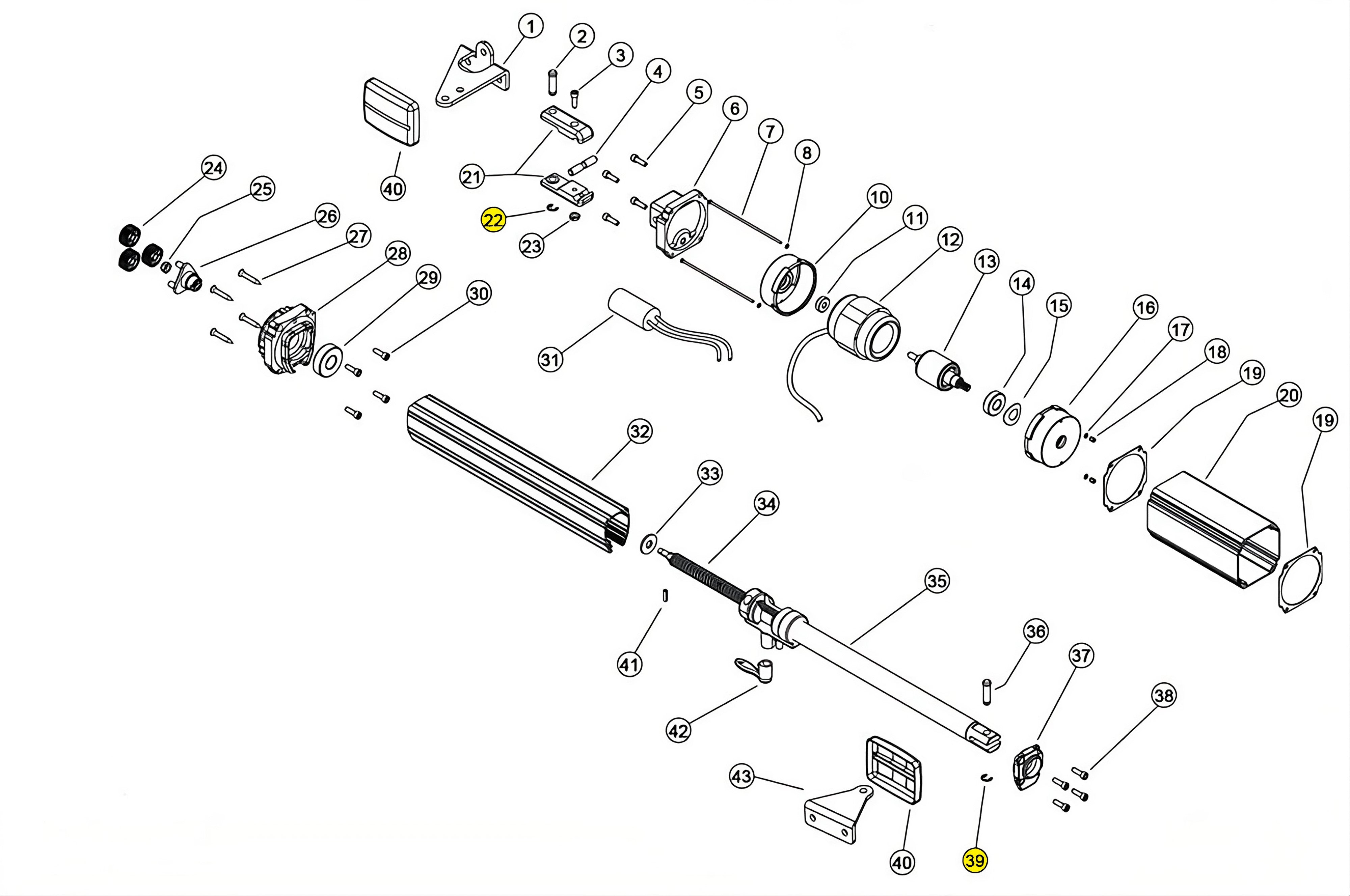 121381 SEEGER RADIALE d.9 LINEAR 11 VH 230V RICAMBIO