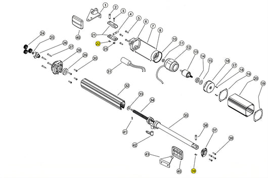 121381 SEEGER RADIALE d.9 LINEAR 11 VH 230V RICAMBIO