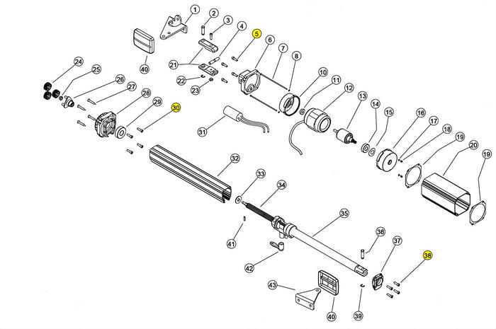 121823 VITE TRILOBATA 6X16 TCEI LINEAR 11 VH 230V RICAMBIO