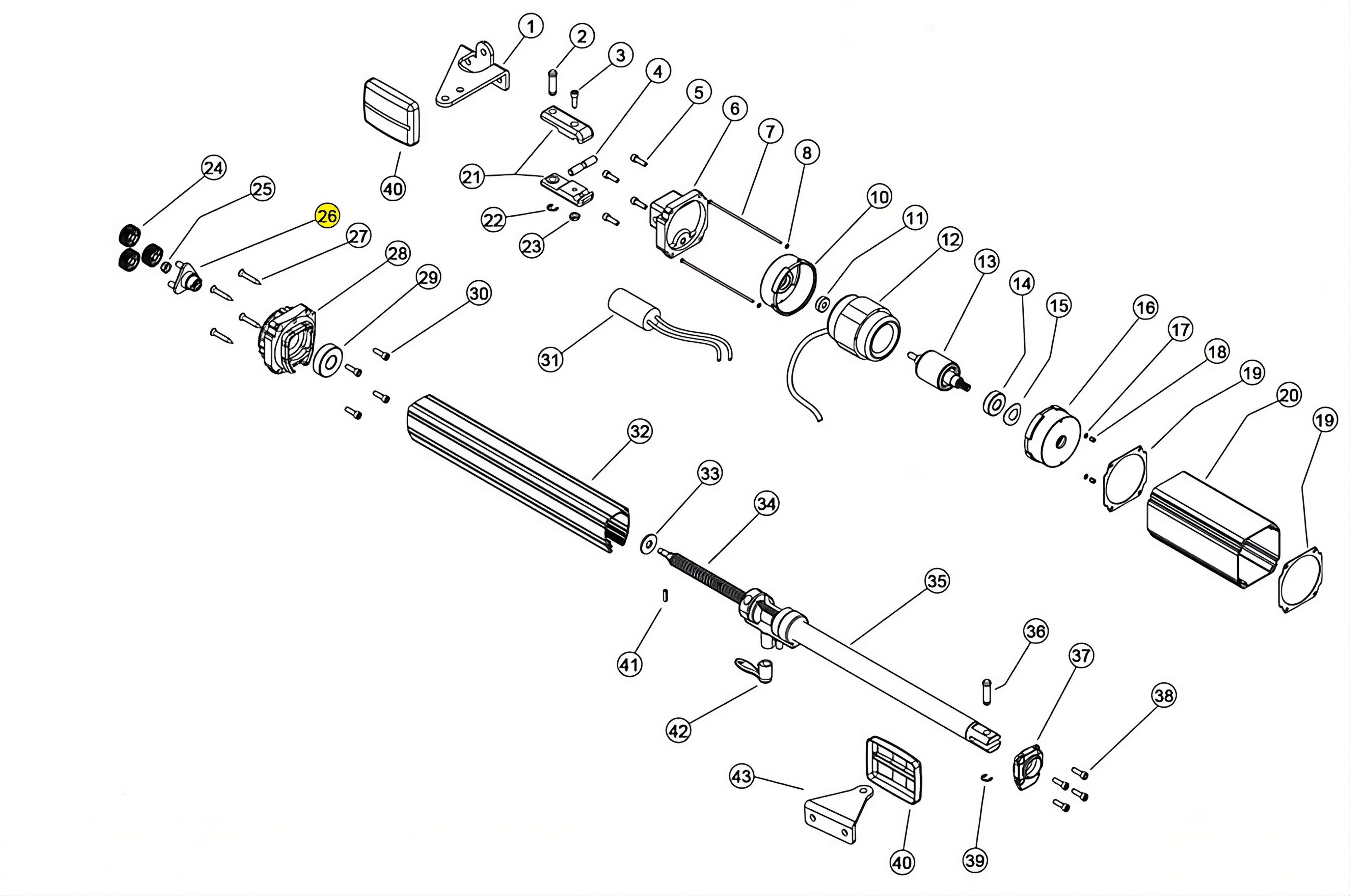 122999 TRITTICO IN ZAMA LINEAR 11 VH 230V RICAMBIO