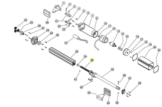 VR003 VITE RULLATA CORSA 500 LINEAR 11 VH 230V RICAMBIO