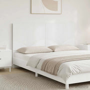 Testiera da Muro HOORN Bianco Lucido Legno ingegnerizzato 897399