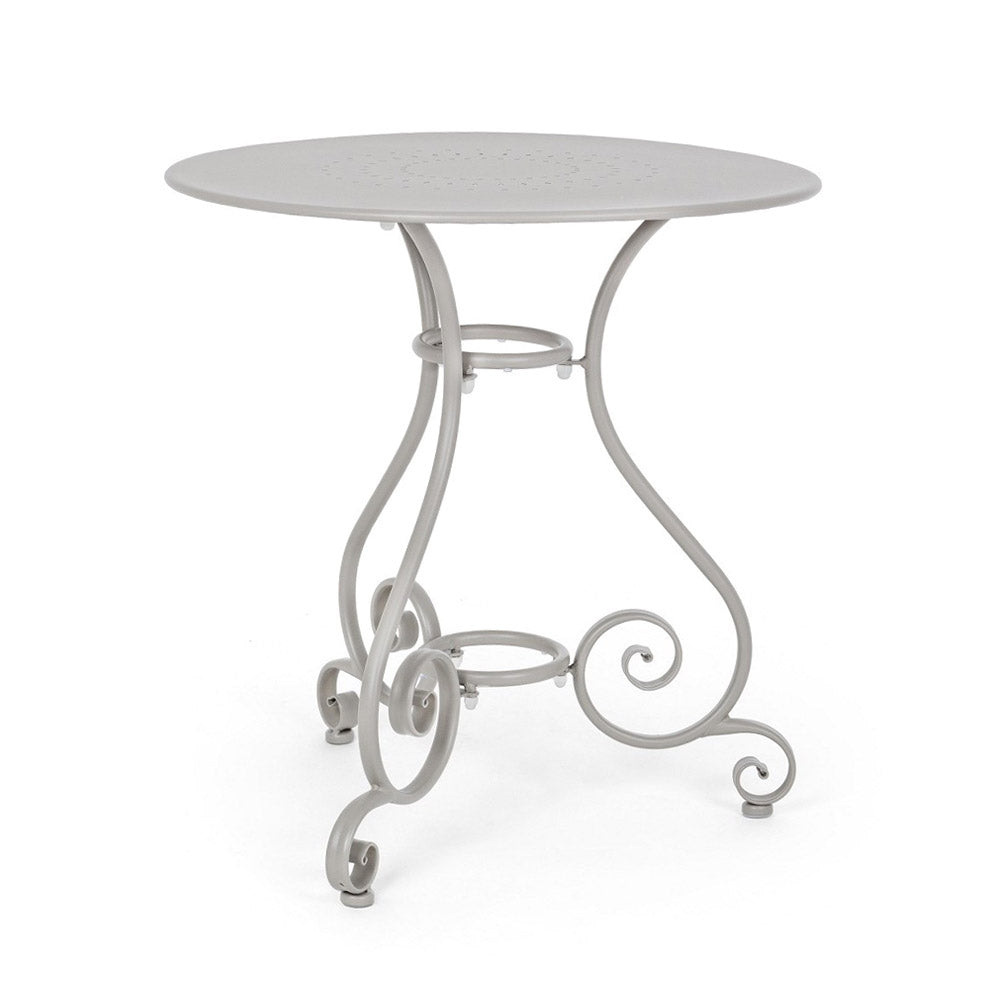 Tavolo da Giardino Esterno Pranzo Tondo Rotondo Metallo Acciaio Ø 70 90 Etienne Colore e Diametro: Ocean Ø 70 cm