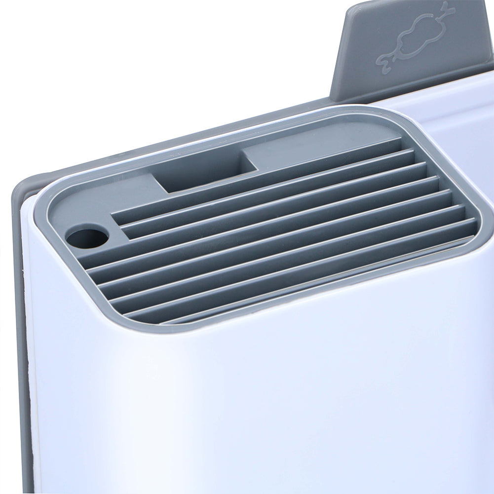 Organizer da Cucina Portamensoli Coltelli Posate con 2 Taglieri 34 x 13 x 23 cm