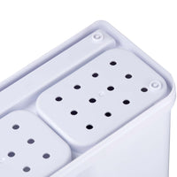 Organizer da Cucina Portamensoli Coltelli Posate con 2 Taglieri 34 x 13 x 23 cm