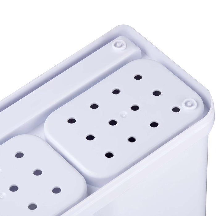 Organizer da Cucina Portamensoli Coltelli Posate con 2 Taglieri 34 x 13 x 23 cm