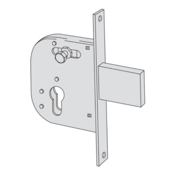 SERRATURA DA INFILARE PER CANCELLI ART. 42032 CISA E50 - Scatola 84,5x95 mm - CISA