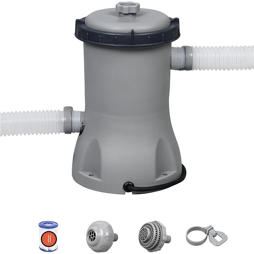 Trade Shop - Pompa Filtro A Cartuccia Tipo Ii Da 2.006lt/h 29w Per Piscine Fuori Terra 58383 -