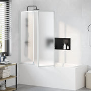 Doccia da bagno a parete 141 x 132 cm 3 Pannelli pieghevoli 140785