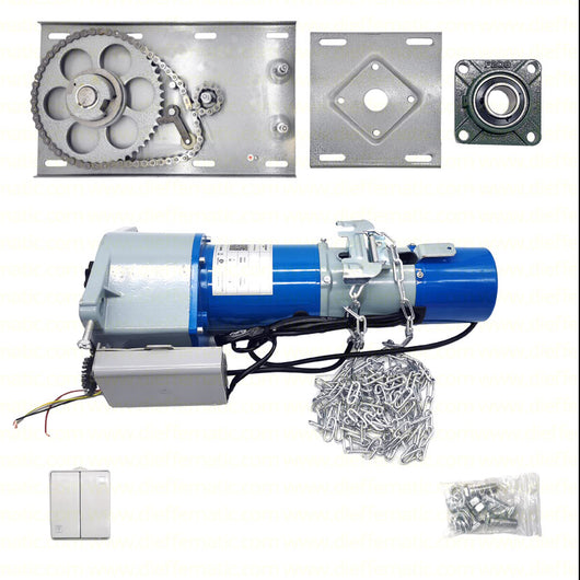 MOTORE LATERALE PARALLELO SENZA MOLLA SERRANDA PESANTE 1000KG 230V