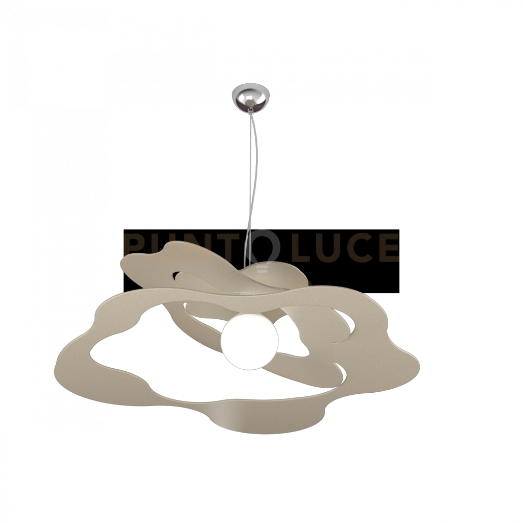 RIPPLES SOSPENSIONE D.70 CM. 1 LUCE SABBIA 1158-S70-SA
