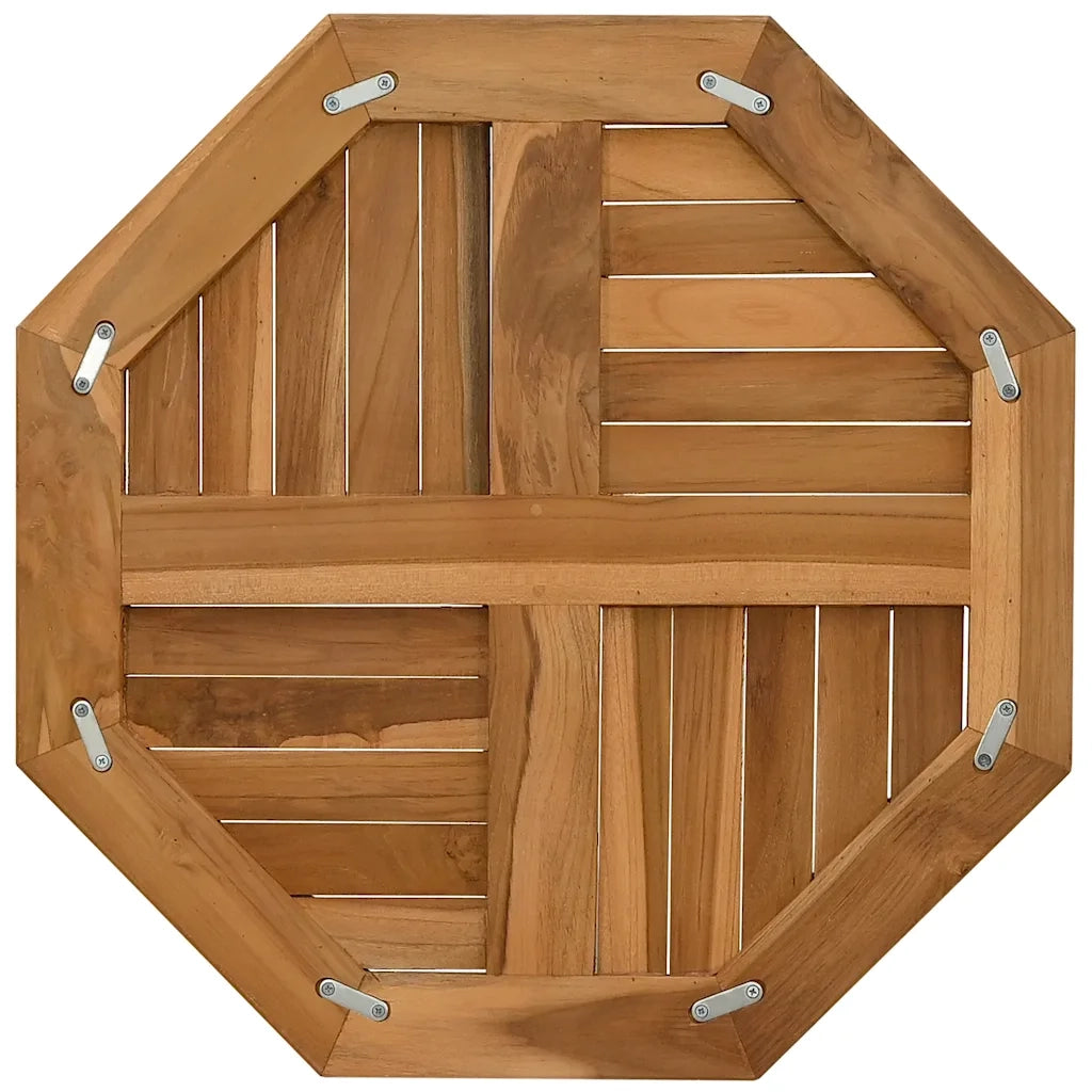 Piano per Tavolo 60x60x2,5 cm Ottagonale Legno Massello di Teak 366664