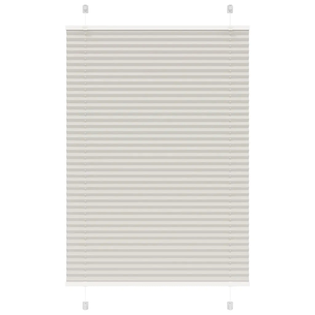 Tenda Plissettata Grigio Chiaro 90x150 cm Larghezza Tessuto