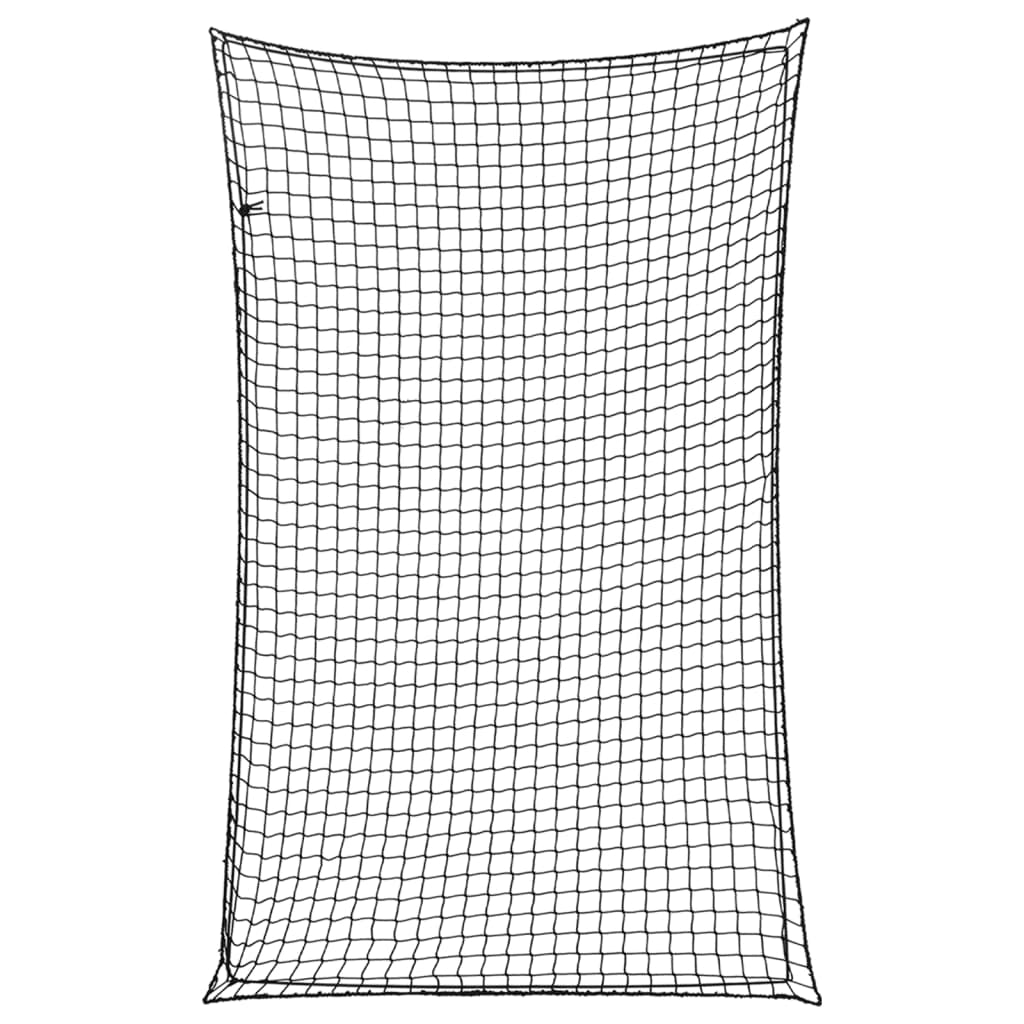 Rete per rimorchio telo di fissaggio per il carico portapacchi con corda elastica 4 x 2,5 m PP nero 02_0042213