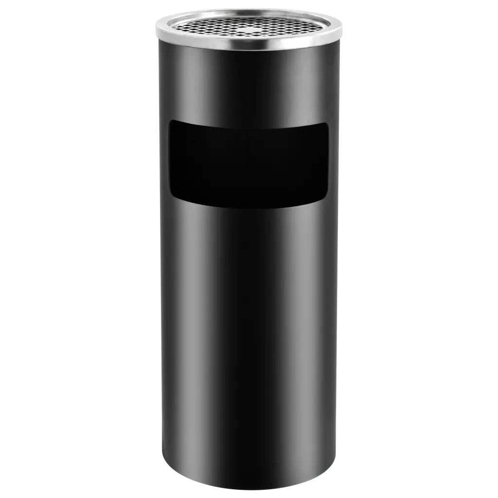 Pattumiera con Posacenere da Albergo 30 L Acciaio Nero CFW7964857