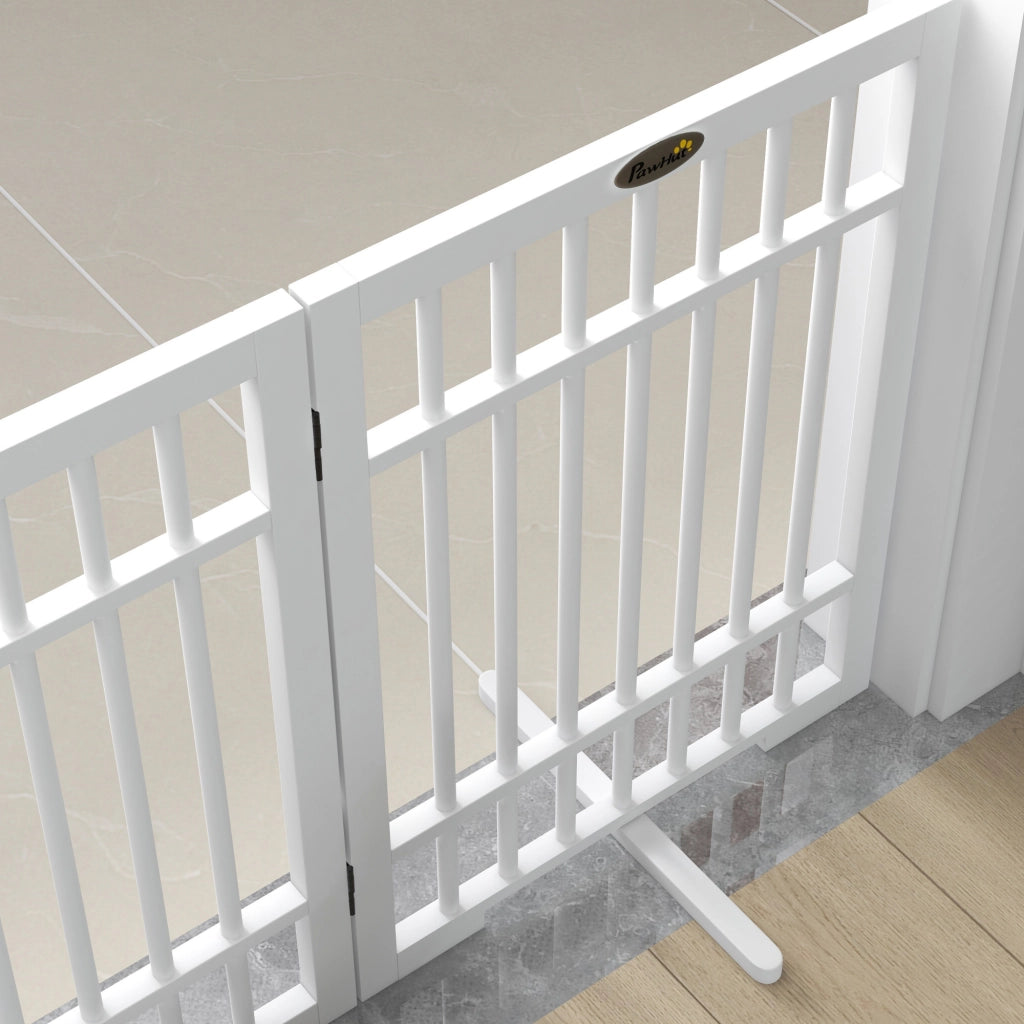 Cancello per cani pieghevole ¨C zephmum ¨C 183x24.5x61 cm bianco