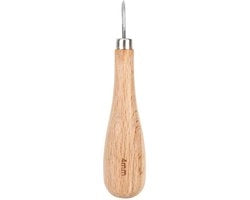 Strumento per punte alta durezza - attrezzi per parrucchiere in pelle - manico di quercia - perforazione precisa - lavorazione fine - progetto duraturo - punto di riferimento per l'esperienza
