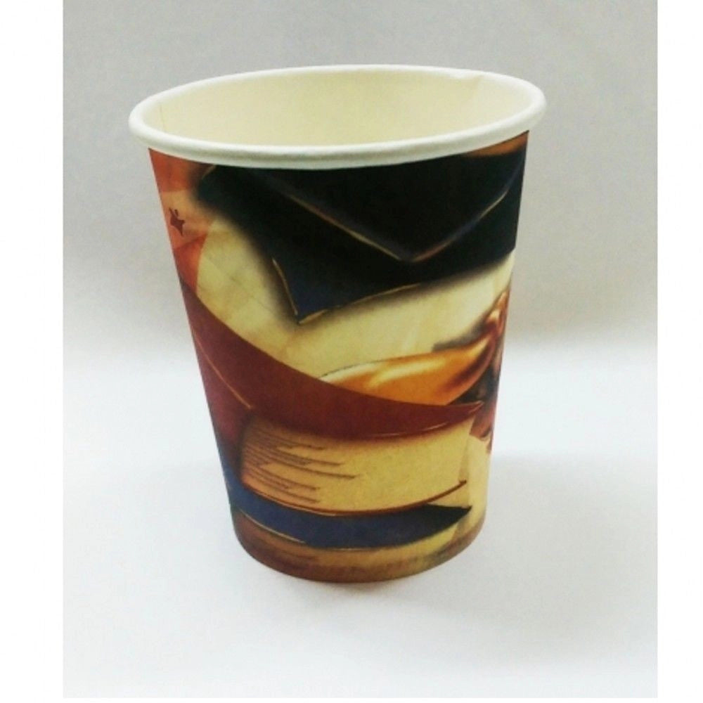 Trade Shop - Set 36 Bicchieri Di Carta Per Feste Laura Rosso Usa E Getta Laureandi Dottore -