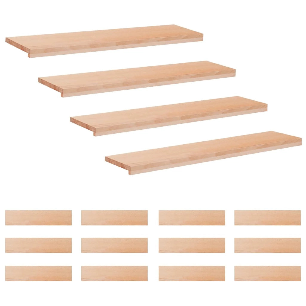 Tappeti per scale 16 pz 120 x 30 x 2 cm Naturale 3446411