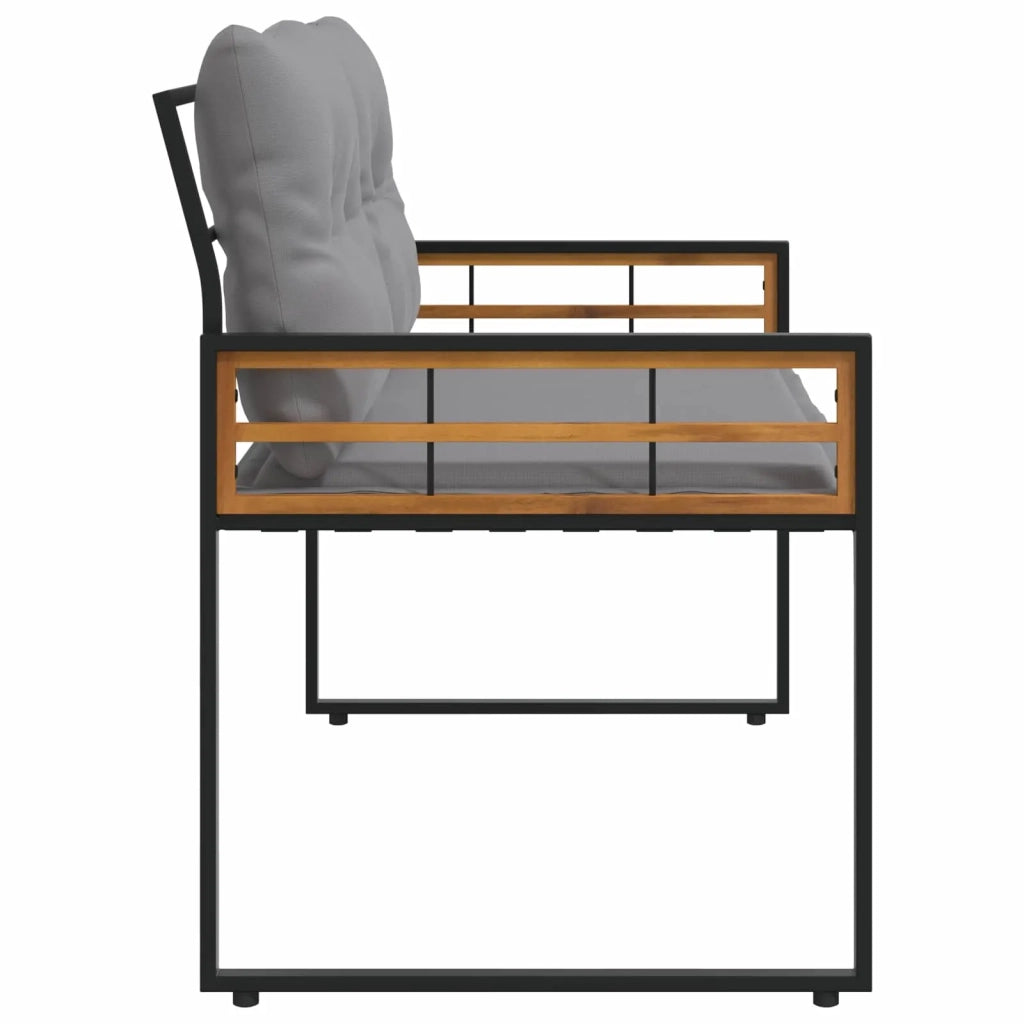 Panchetta in Legno a Strati Grigio chiaro 114 x 55 x 77 cm 42026938