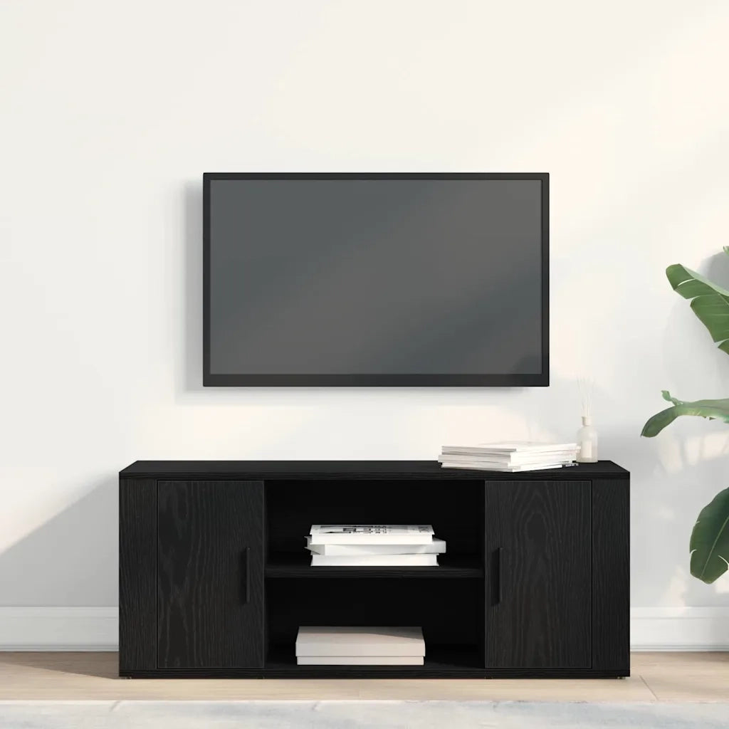 Mobile TV 100 x 35 x 40 cm Rovere nero Legno ingegnerizzato 862125