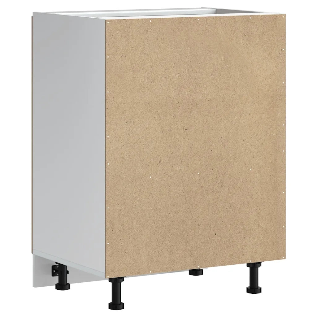 Mobile base lavello-Armadietto da bagno Kalmar Rovere Artigianale 60x46x81,5 cm