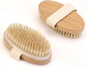 Set di spazzole esfolianti con setole naturali, spazzola per la massoterapia del lombo, migliora la circolazione del sangue, spazzola umida e secca per uso doppio, esfoliazione profonda, rende la pelle liscia.