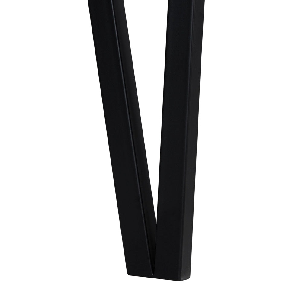 Tavolo da pranzo Piano in legno tortora Gambe in metallo Nero 130 x 80 cm 6 posti rettangolare industriale