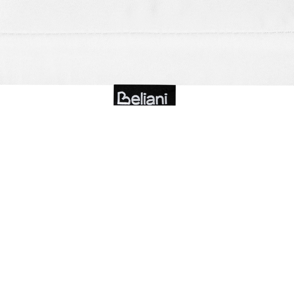 Set di 2 cuscini per sedute e schienale da esterno con lacci bianco stile elegante giardino