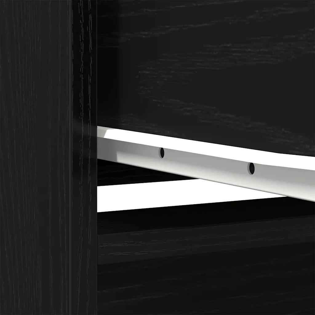 Armadio con Cassetto Rovere Nero 55,5x34x119,5 cm in Truciolato CFW4042516
