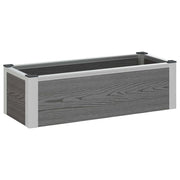 Letto rialzato da giardino Grigio 75 x 30 x 22 cm