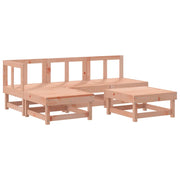 Set Salotto da Giardino 5 pz | Set di Mobili da Esterno in Legno Massello di Douglas
