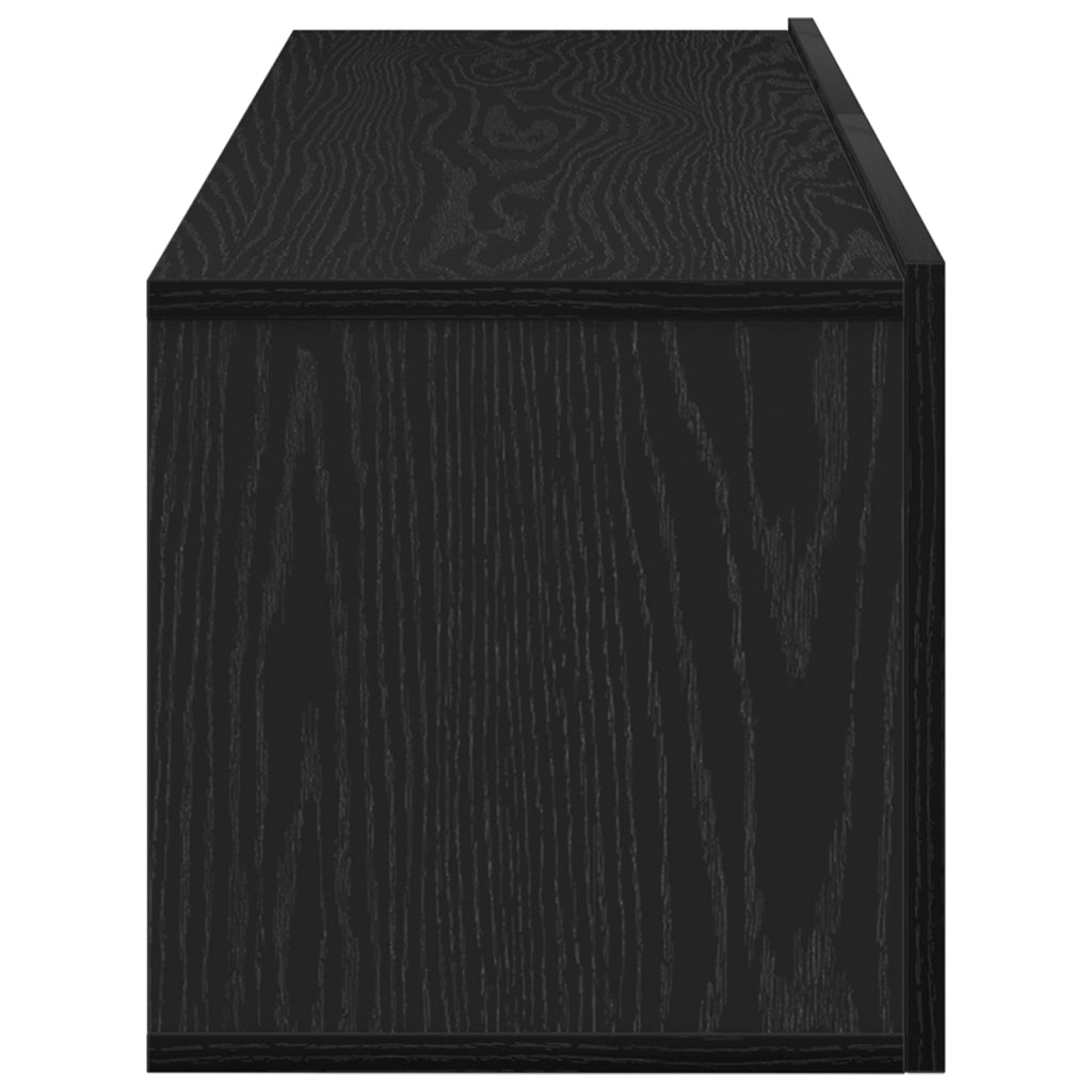 Armadi TV 2 pz Nero Rovere 100x30x30 cm in legno ingegnerizzato