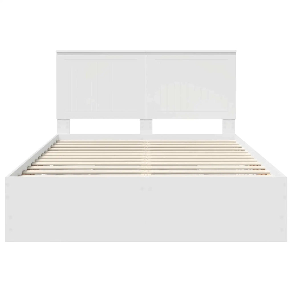 Struttura del letto Bianco 140 x 190 cm Legno Ingegnerizzato 3411117